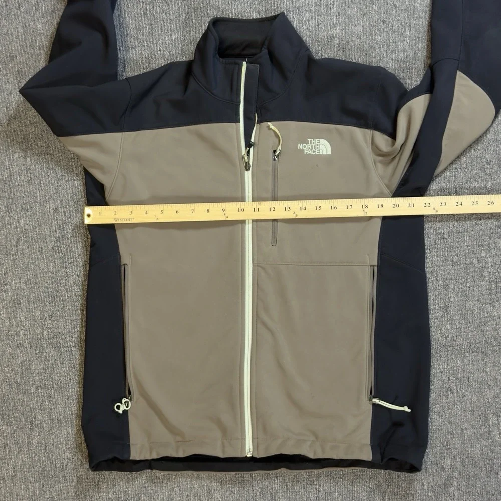 The North Face Apex Bionic Softshell Jacket Men Medium Tan/Black Colorblock
